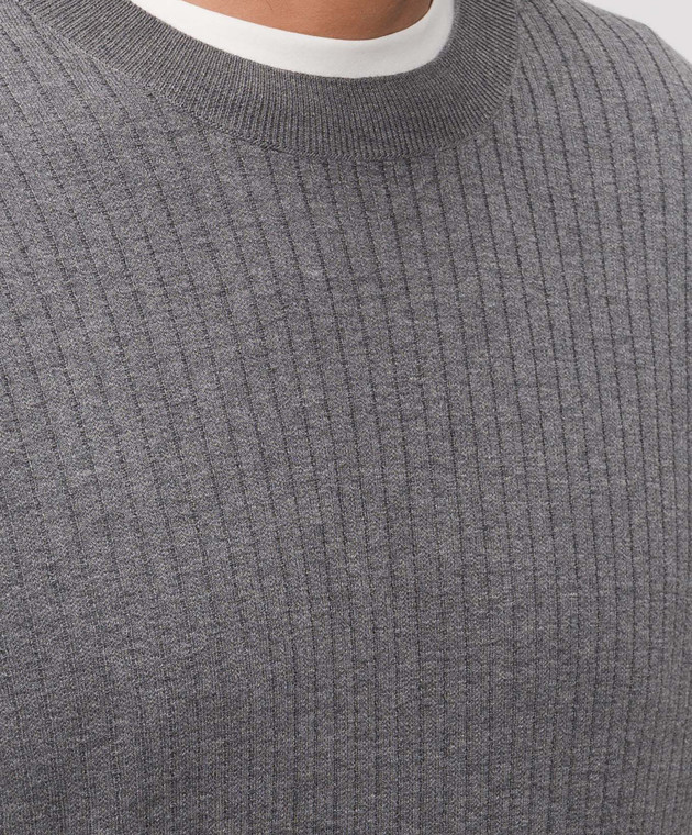 Brunello Cucinelli Серый джемпер M29806200P изображение 5