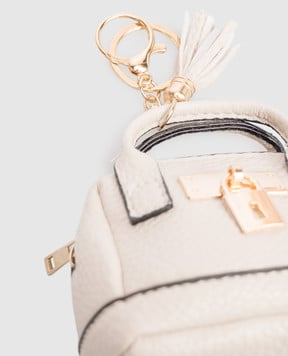 Gianni Notaro Бежевий брелок у вигляді сумки 8824CHARME