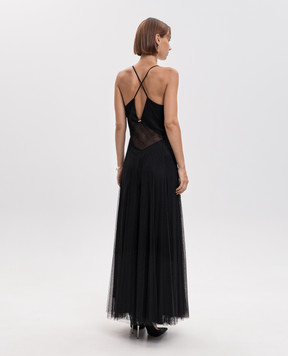 Twinset Черное платье макси 262TP2213