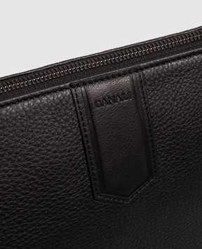 Canali Черная кожаная папка-клатч NA00261P326136
