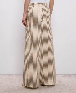Max Mara Бежеві штани ORDINE в смужку MXMORDINE