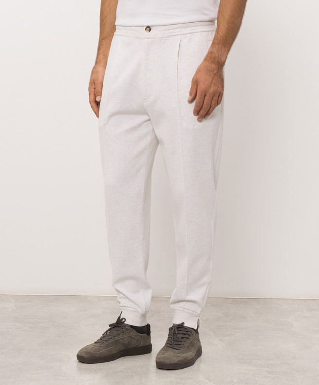 Brunello Cucinelli Джогери кольору айворі MR8073268G зображення 2