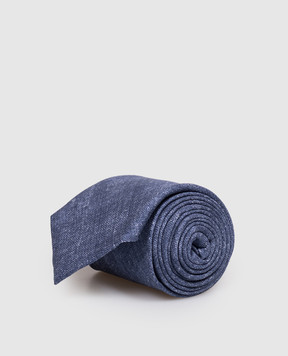 Pini Parma Синя краватка із шовку 60594201