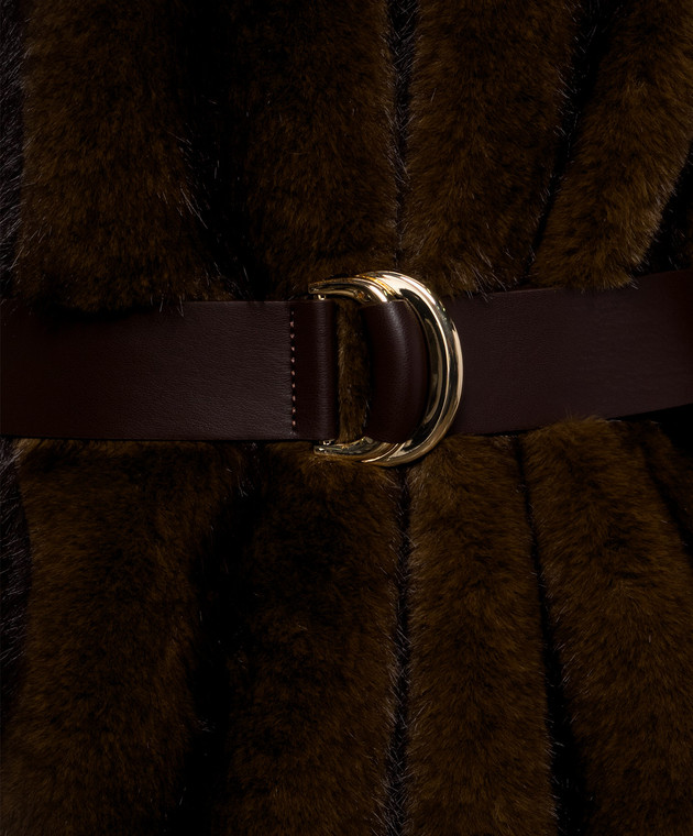 Max Mara Коричневое пальто ORMA MSTORMA изображение 5