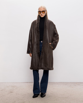 Tom Ford Коричневая дубленка CPF719FUX164
