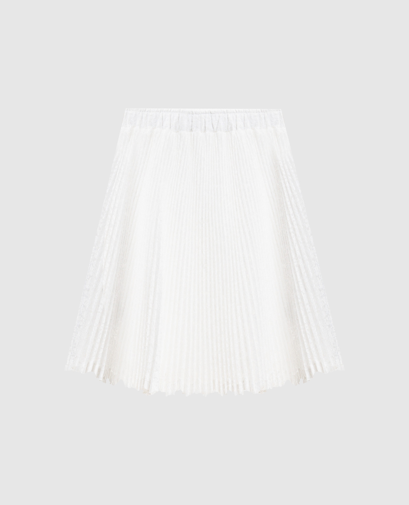 Белая юбка из кружева