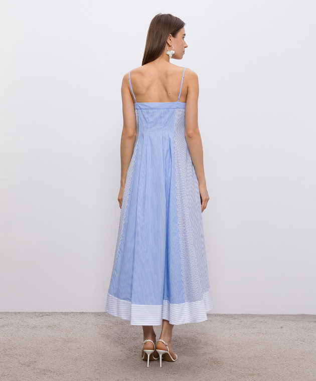 Simkhai Голубое платье Chamberlain в полоску 2261261CO изображение 3