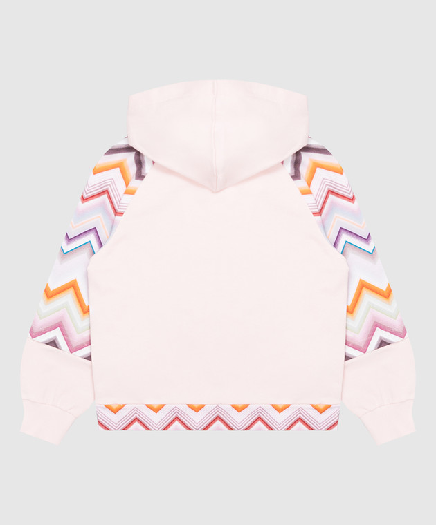 Missoni Детская розовая спортивная куртка с принтом MZ4A30Z3183 изображение 2