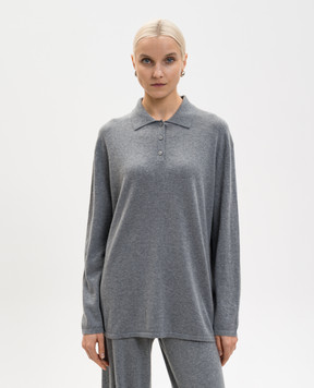 LISA YANG Серое поло Caisa 2026027