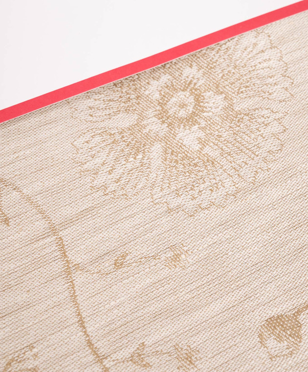 Le Jacquard Fraincais Бежева скатертина Été India з льону 31557 зображення 2