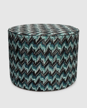 Missoni Home Черный пуф fluidity в узор 1E4LV00017