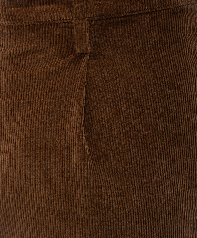 Canali Коричневые вельветовые брюки PT01657D91605 изображение 5
