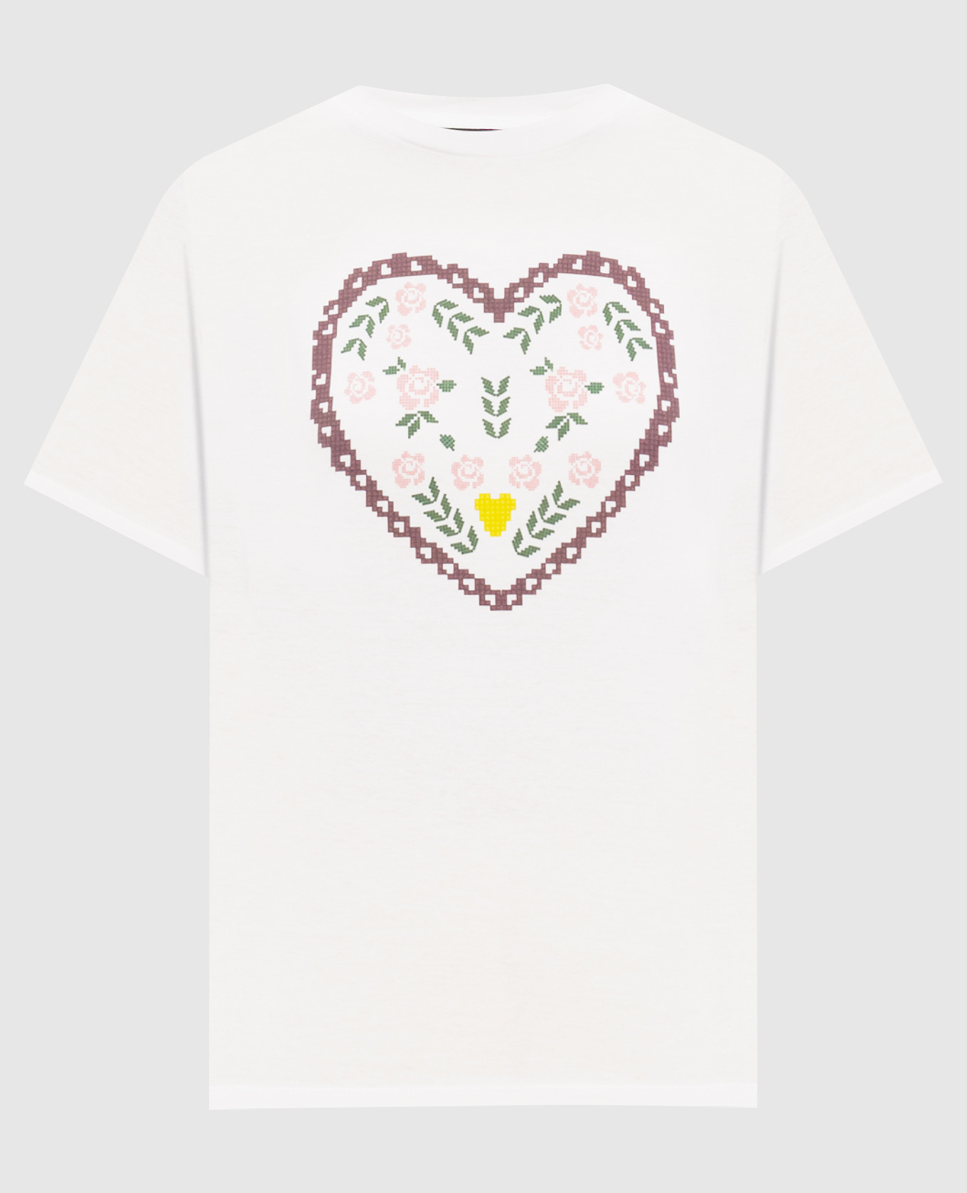 Белая футболка TENUE с принтом