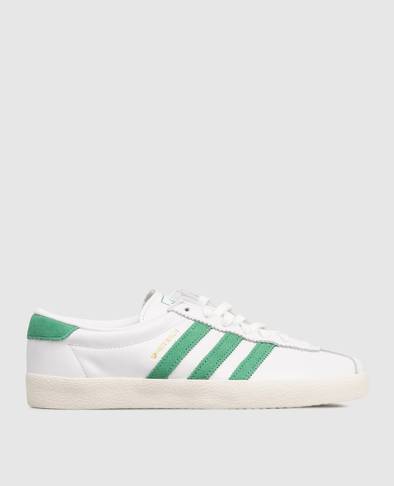 

Белые замшевые кроссовки S&R Blanc, Зеленый, Кроссовки