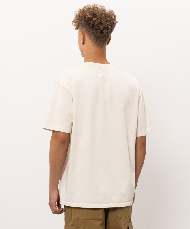 Rhude Футболка цвета айвори Paris Dakar RHPF26TT04012 изображение 4