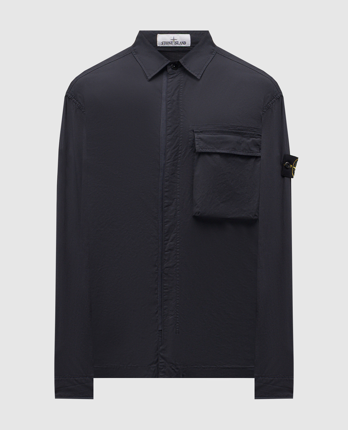 Синяя рубашка с логотипом