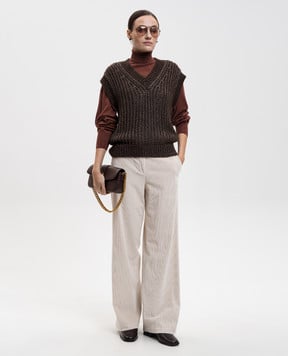 Peserico Коричневий гольф з вовни S99427F1809770