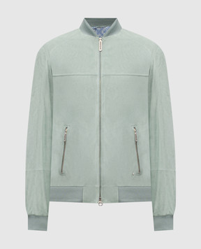 Stefano Ricci Зелений замшевий бомбер M7J6100172SUEJI3