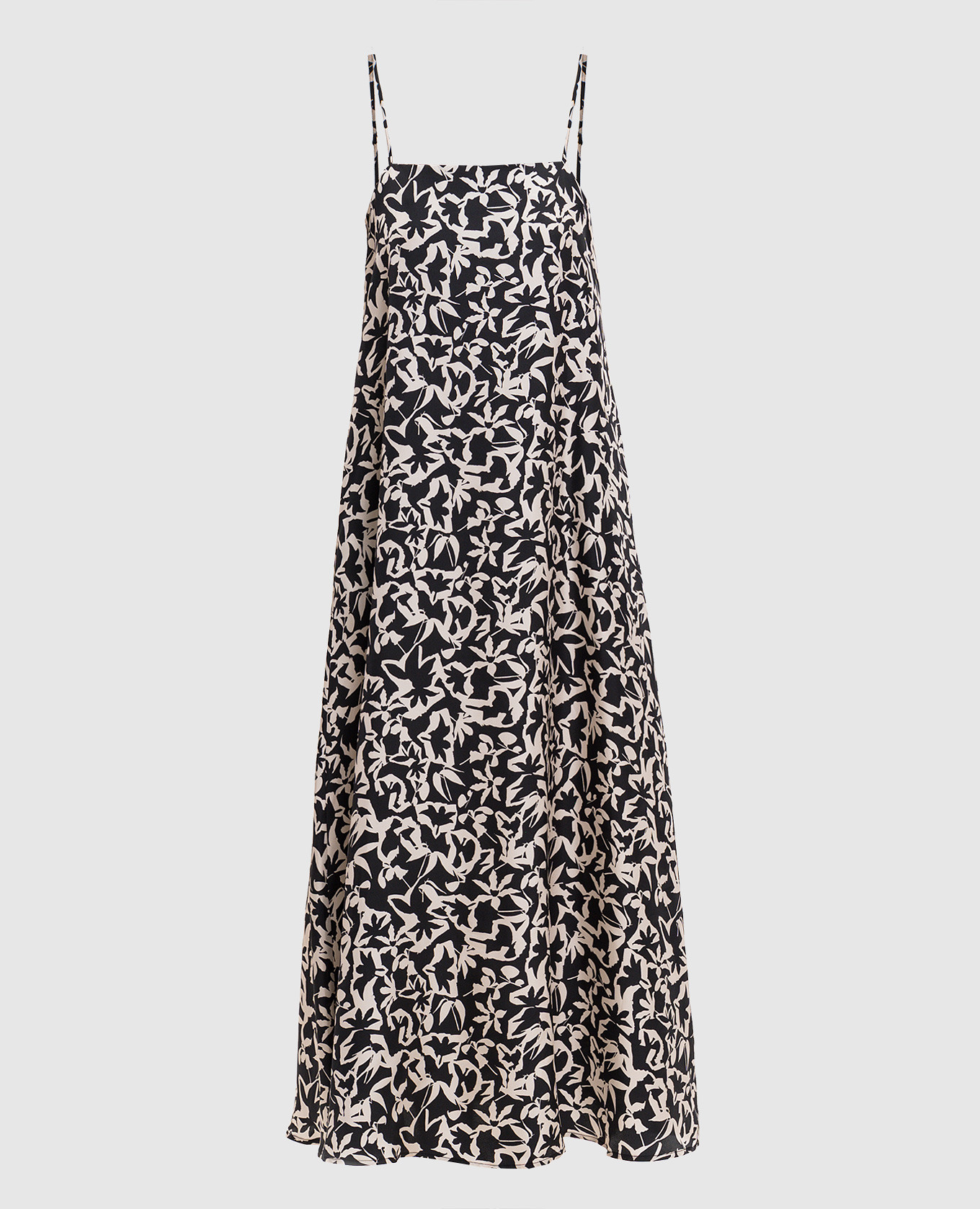 

Черное платье Melfi из шелка в принт, Черный, Повседневные платья