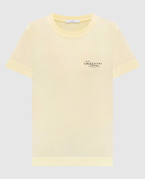 Givenchy Желтая футболка BW70FJP7A7
