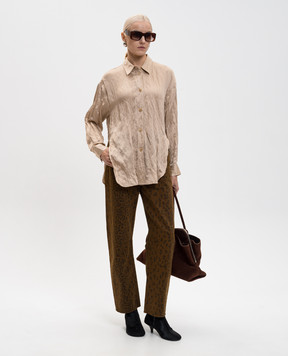 CITIZENS OF HUMANITY Коричневые джинcы Miro Relaxed в анималистичный принт 22521248PR