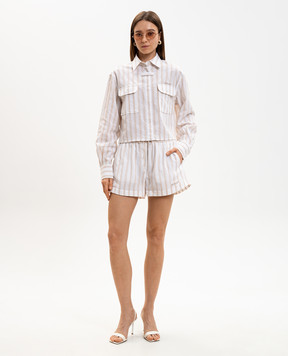 Off-White Білі шорти в смужку 2CB05JS26FAB001