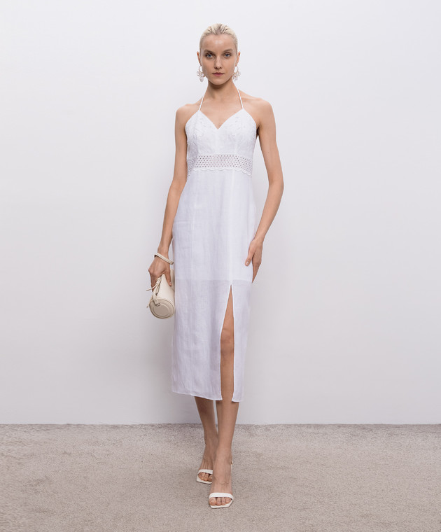 Twinset Біла сукня з льону 261TT2390 зображення 2