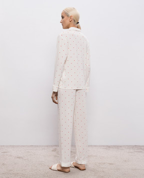 Dore & Rose Біла піжама в принт VALENTINETENCELPJSET