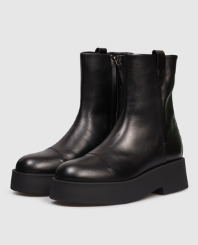 Premiata Чорні шкіряні черевики M6827