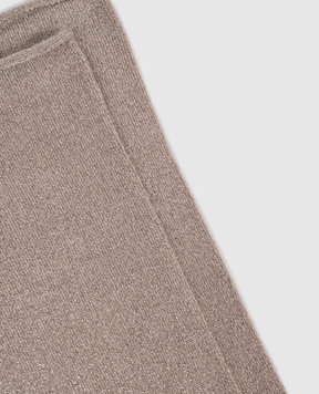 Brunello Cucinelli Бежевые носки с кашемиром и шелком M41945019