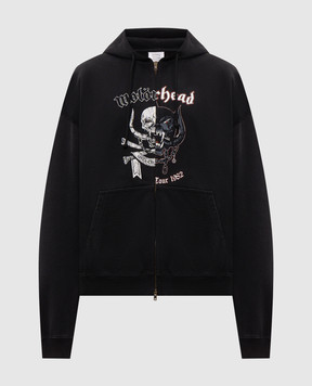 Vetements Чорна спортивна куртка з принтом MH27ZU241B