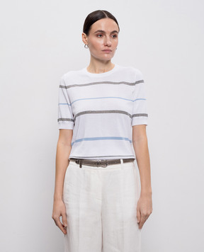 Peserico Сірий замшевий ремінь з ланцюжком моніль A32600C0CC769