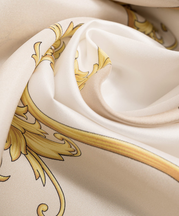 Versace Бежева хустка із шовку New Barocco 10016001A19393 зображення 3