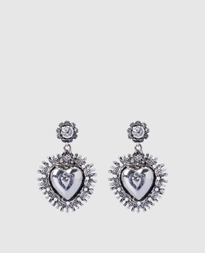 CelesteG Сріблясті сережки Heart 1179