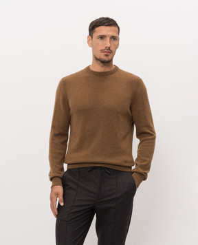 ISAIA Коричневый свитер из кашемира MG8396Y0531
