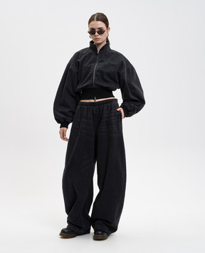 Alexander Wang Сіра джинсова куртка з логотипом 4DC4252922