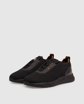 Santoni Чорні кросівки MBIO21601NERNHOD