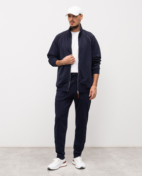 Brunello Cucinelli Синие джогеры MW8633263G