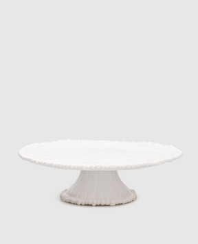 Baci Milano Біла підставка для торта Pearl CAKCOL01
