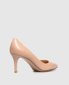 Gianvito Rossi Бежевые кожаные туфли Gianvito G2677070RIC
