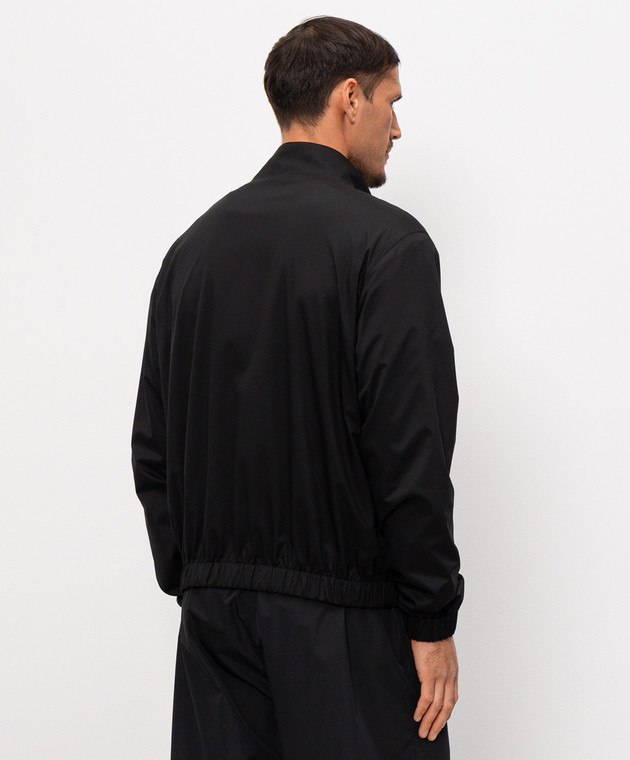 Dolce&Gabbana Черная куртка с гравировкой логотипа G9AOFTGK316 изображение 4