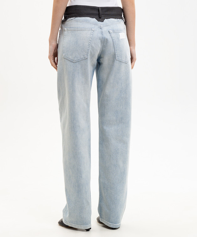 Maison Margiela MM6 Блакитні джинси з нашивкою логотипа S52LA0270M30056 зображення 4