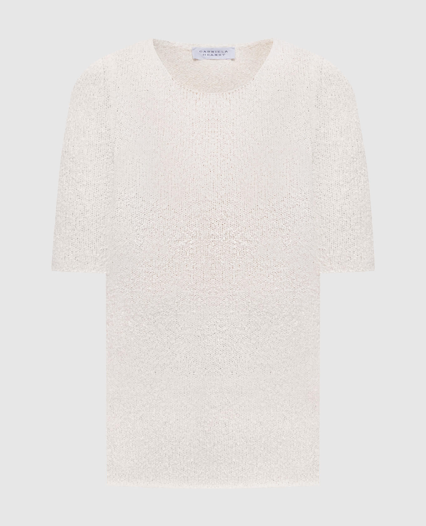 Белый топ Valentina из шелка