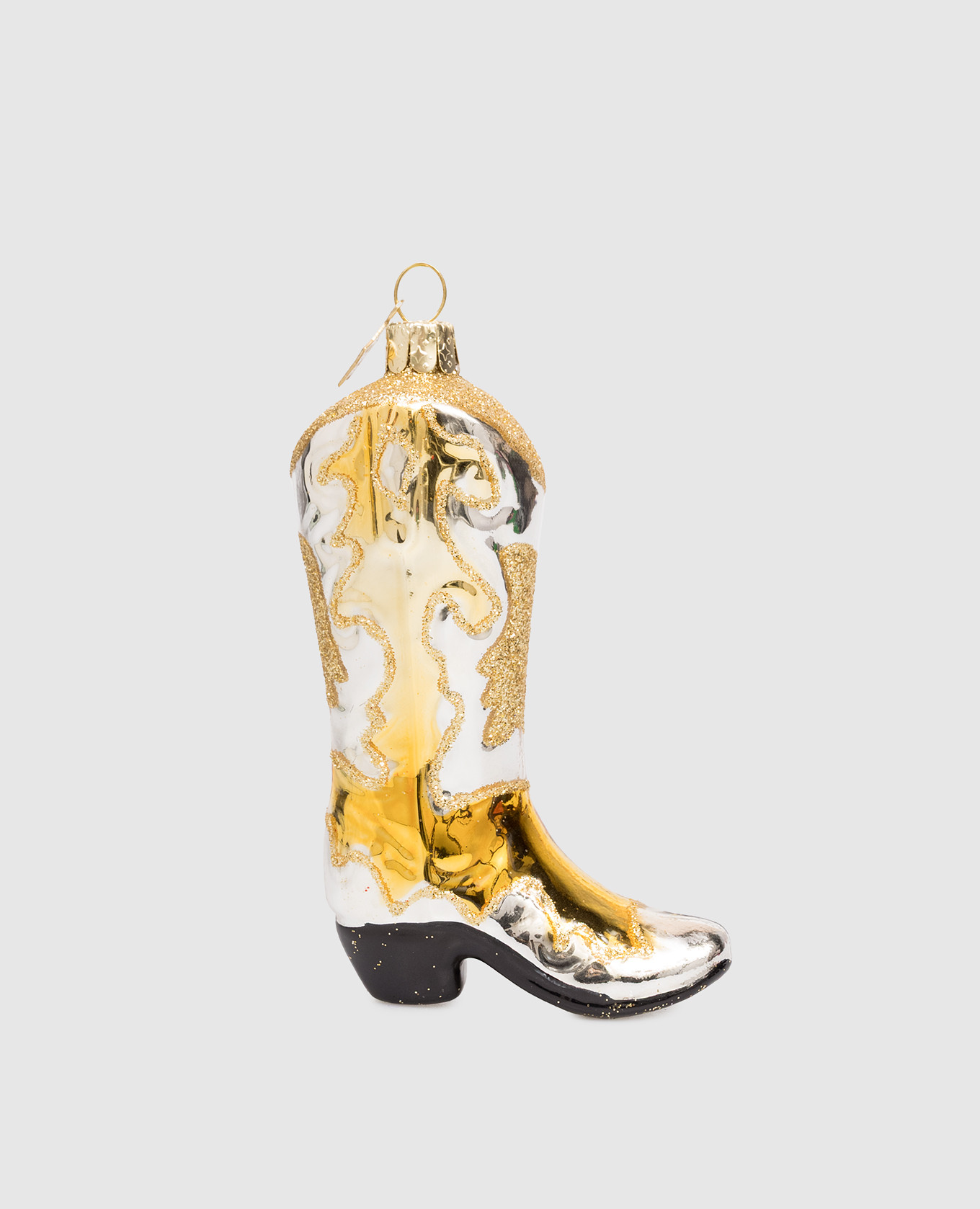 

Елочная игрушка Cowboy boot, Серебристый, Декор