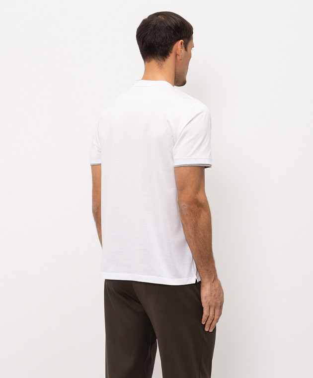 Bilancioni Белая футболка с эффектом наложения слоев BE26T1GBE2 изображение 4