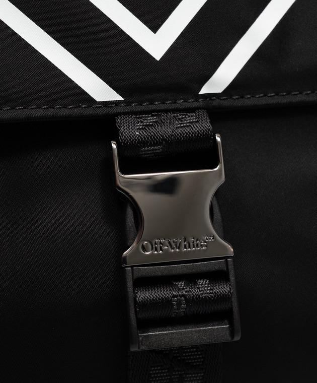 Off-White Чорна сумка-месенджер з емблемою OWMMZ01F26FB01 зображення 4