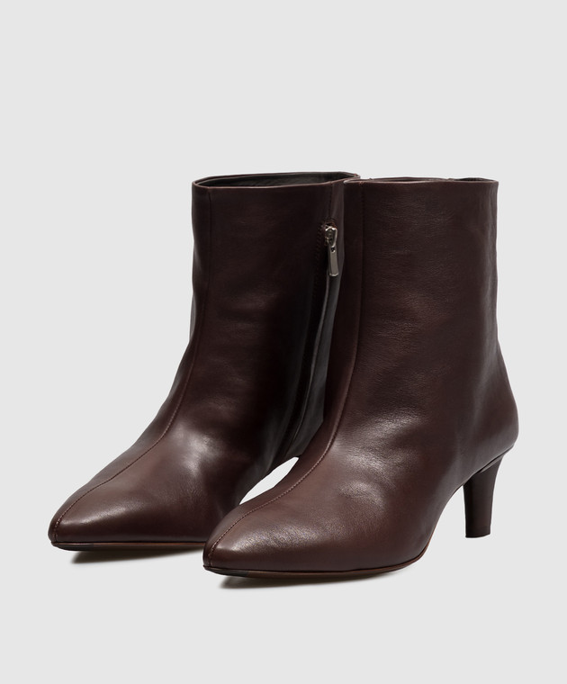 Officine Creative Коричневі шкіряні ботильйони SUZY SUZY002 зображення 2