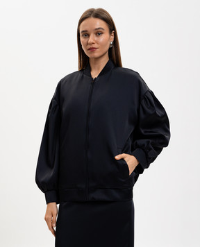 Twinset Чорний бомбер з логотипом 261TP2750