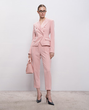 Twinset Розовый двубортный жакет 261AP2274