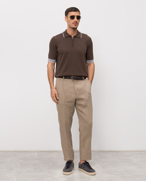 Peserico Бежеві штани з льону R54274D02597